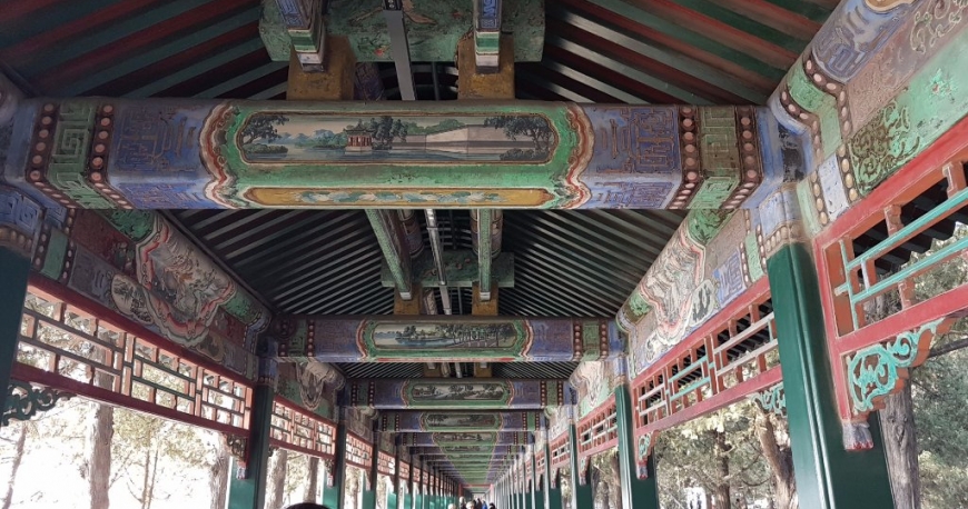 راهرو سرپوشیده کاخ تابستانی پکن